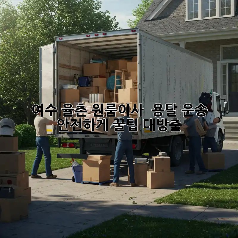 여수 율촌 원룸이사 🚚 용달 운송, 안전하게! 꿀팁 대방출🍯
