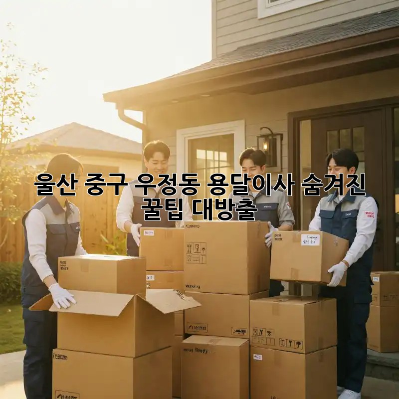 울산 중구 우정동 용달이사🚚💨 숨겨진 꿀팁 대방출!