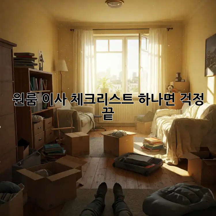 원룸 이사, 체크리스트 하나면 걱정 끝!