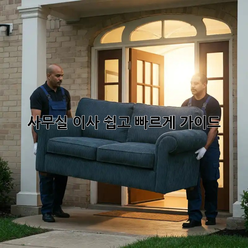 사무실 이사, 쉽고 빠르게 가이드